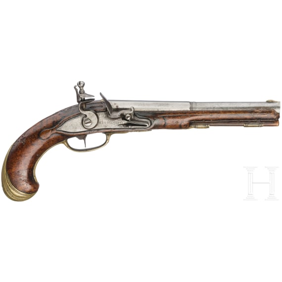 A flintlock pistol, I. D. Miehlich in Nast&auml;tten (D), circa 1770