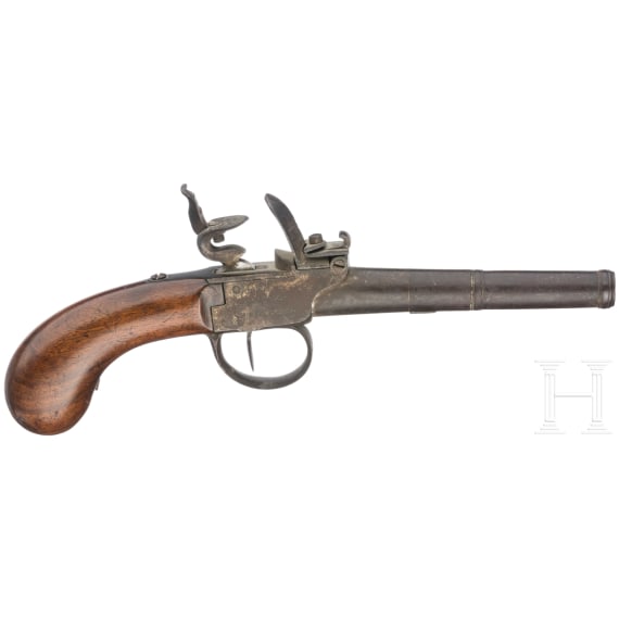 A flintlock pistol by Pierre Greverath &agrave; Dyck, circa 1770/80