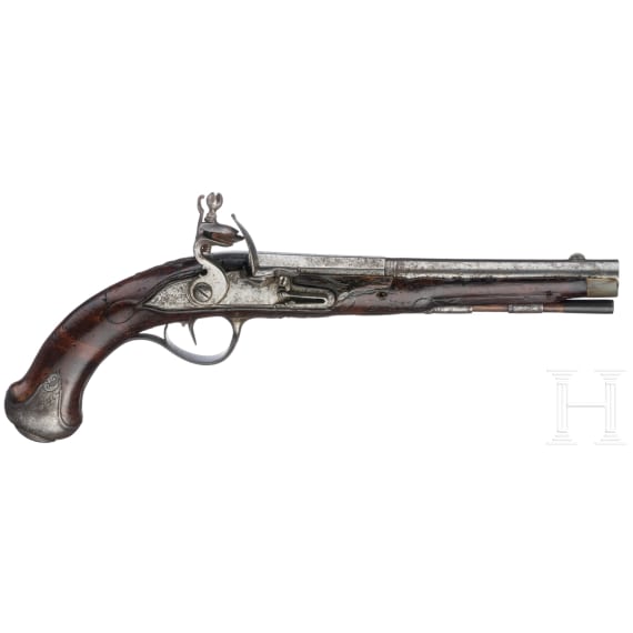 A German flintlock pistol, circa 1780