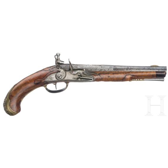 A German flintlock pistol, circa 1780