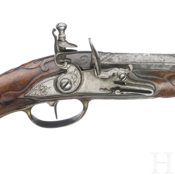A German flintlock pistol, circa 1780
