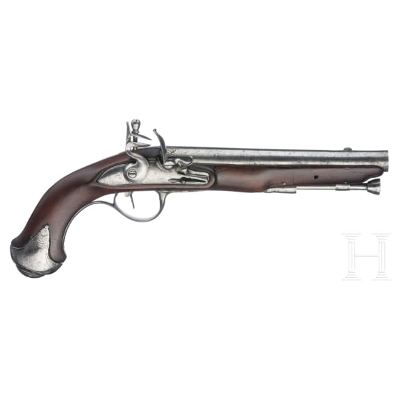 A French flintlock pistol, circa 1800