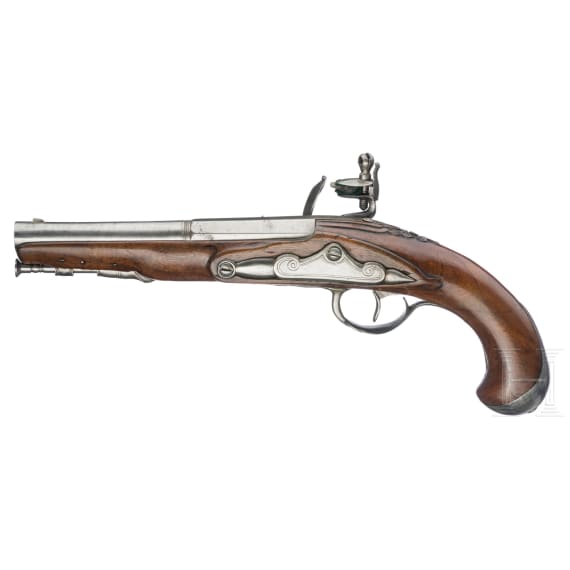 A German flintlock pistol, circa 1800