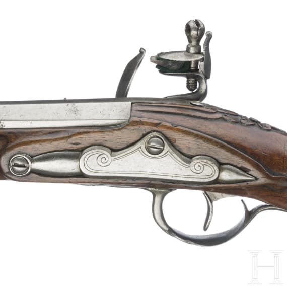 A German flintlock pistol, circa 1800