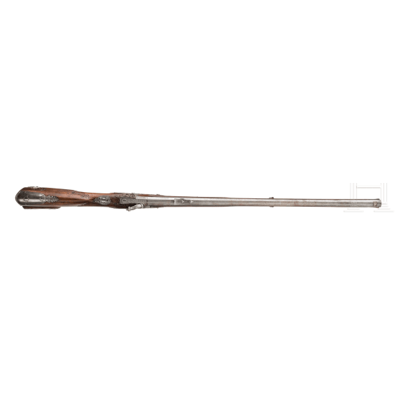 A converted percussion rifle, Wenzlaw in Neuwied (D), circa 1750