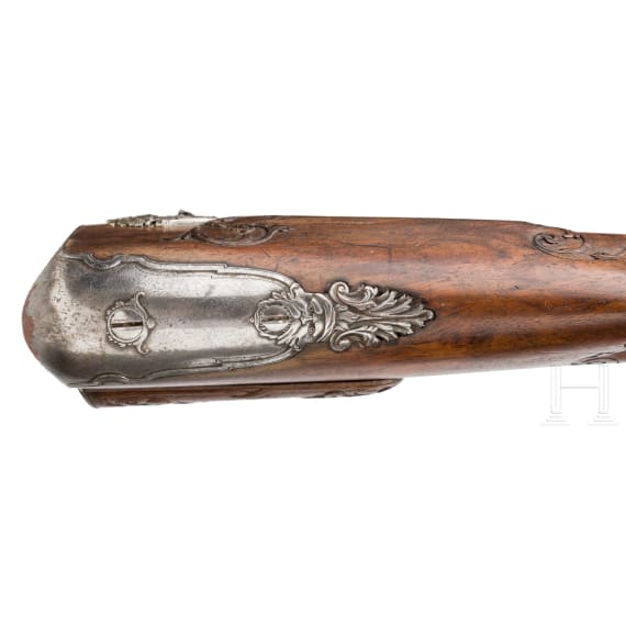 A converted percussion rifle, Wenzlaw in Neuwied (D), circa 1750