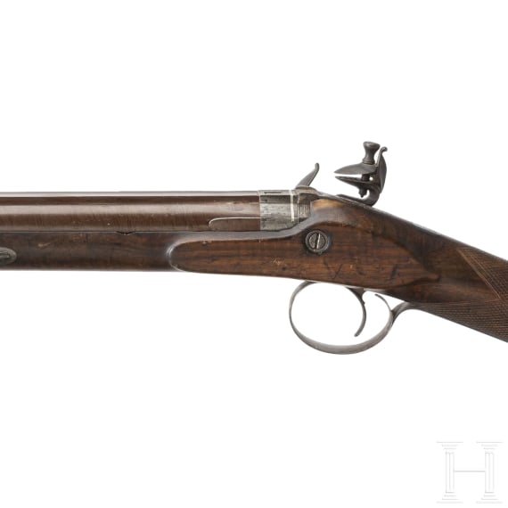 An English flintlock shotgun by Joseph Manton in London, circa 1800