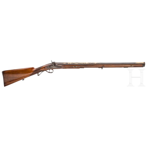 A German percussion rifle with earlier Boutet-barrel, circa 1850