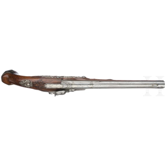 A German silver mounted percussion rifle, circa 1700