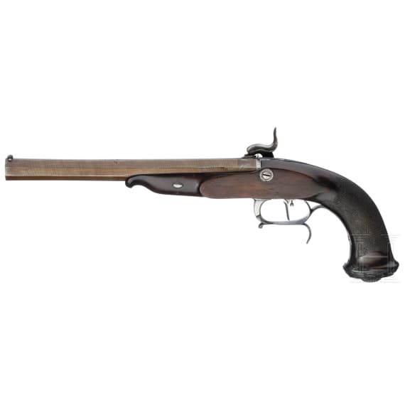 A convertes percussion pistol, Le Page &agrave; Paris, circa 1800