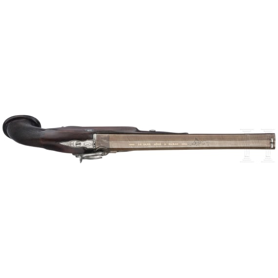 A convertes percussion pistol, Le Page &agrave; Paris, circa 1800
