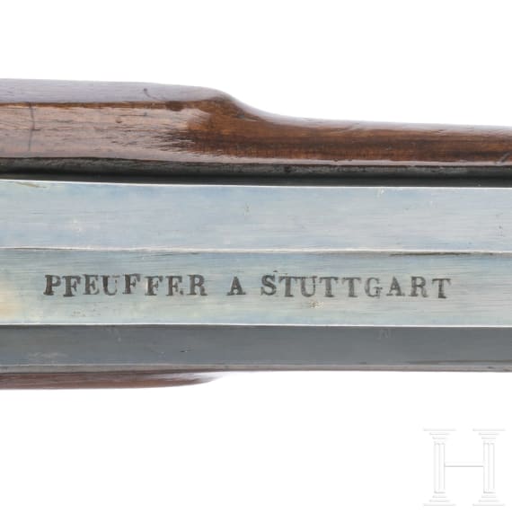 A German parlour pistol by Pfeuffer in Stuttgart, circa 1830