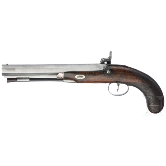 A percussion pistol, Birmingham, circa 1837
