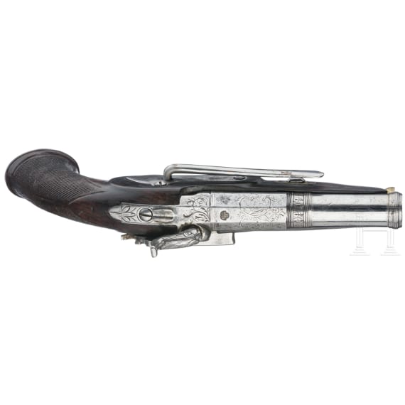 A percussion miquelet lock pistol, Spain, circa 1840