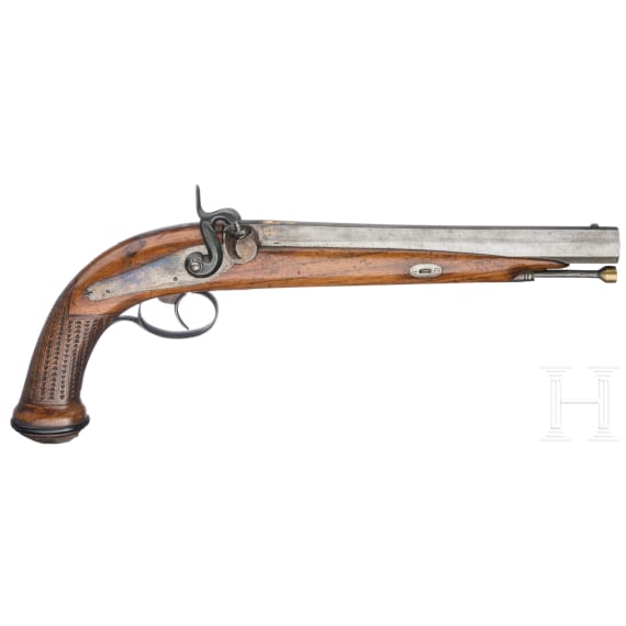 A pair of percussion pistols, France, ca. 1840