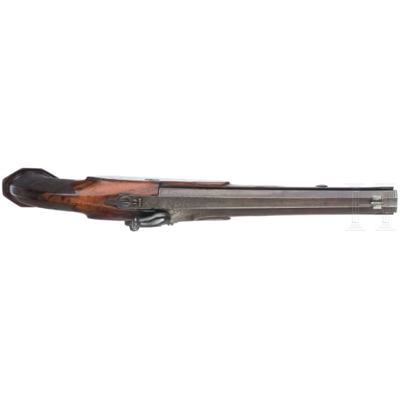 A pair of percussion pistols, G. Pistor, Schmalkalden, circa 1840