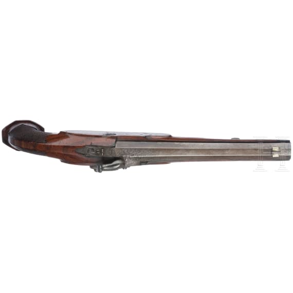 A pair of percussion pistols, G. Pistor, Schmalkalden, circa 1840