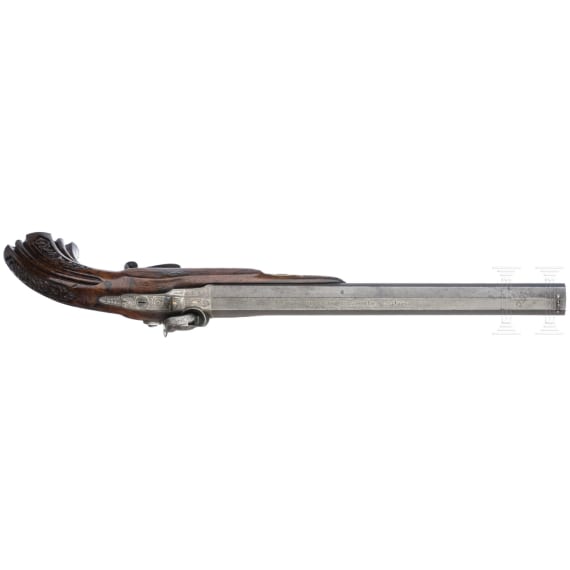 A pair of cased percussion-pistols by Gastine Renette, Paris, circa 1840/50
