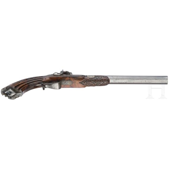 A pair of cased percussion-pistols by Gastine Renette, Paris, circa 1840/50