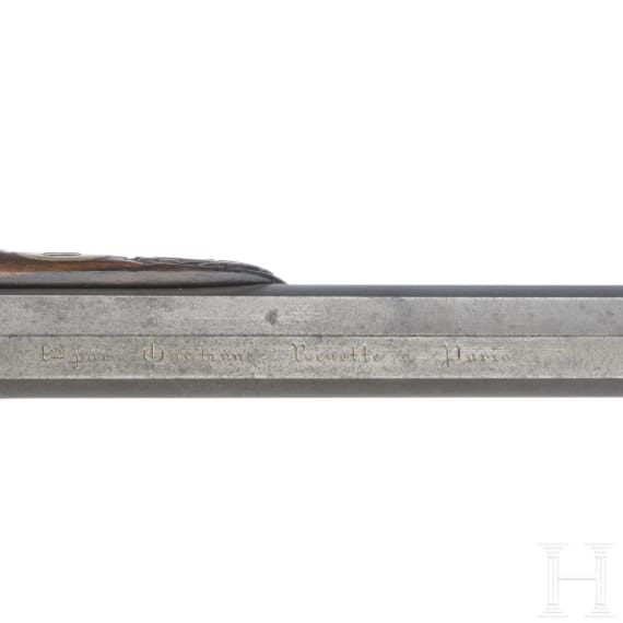 A pair of cased percussion-pistols by Gastine Renette, Paris, circa 1840/50