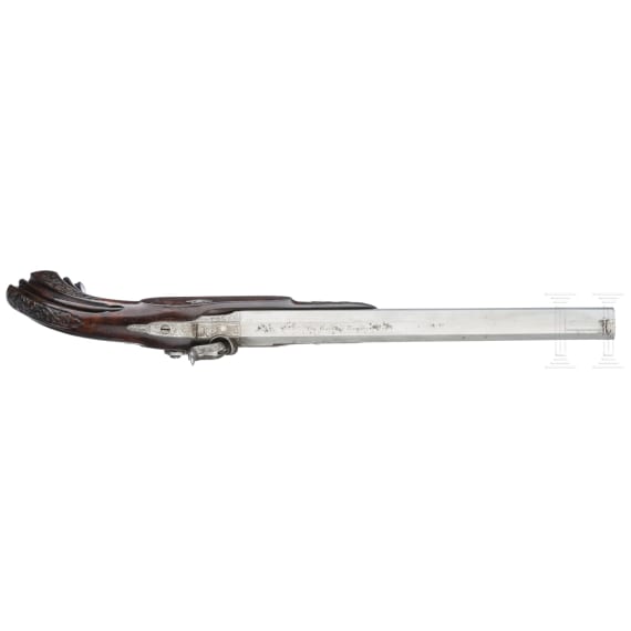 A cased pair of percussion pistols belonging to Honor&eacute; Charles Baston de La Riboisi&egrave;re, Gastinne Renette &agrave; Paris, circa 1850
