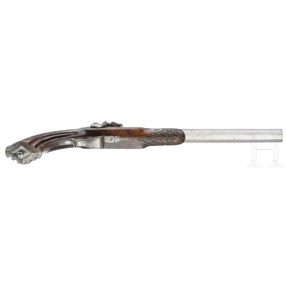 A cased pair of percussion pistols belonging to Honor&eacute; Charles Baston de La Riboisi&egrave;re, Gastinne Renette &agrave; Paris, circa 1850