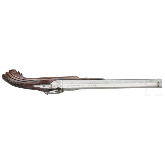 A pair of percussion pistols in a case, Geerinckx in Paris, circa 1850