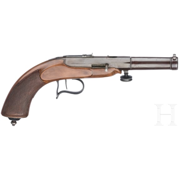 A Swiss parlour pistol by Bally in Lausanne, circa 1850