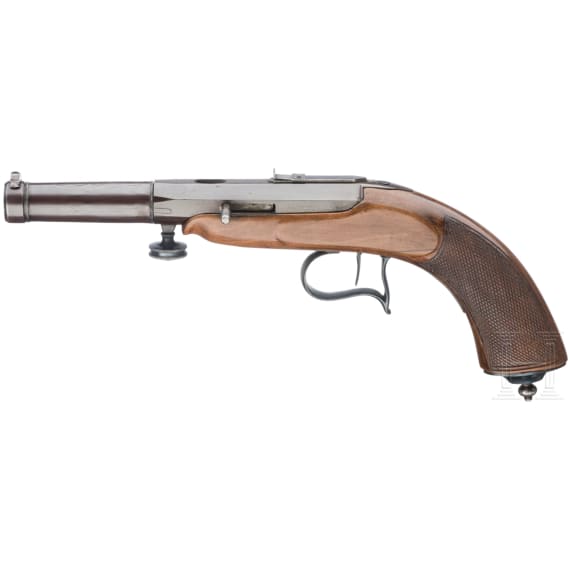 A Swiss parlour pistol by Bally in Lausanne, circa 1850