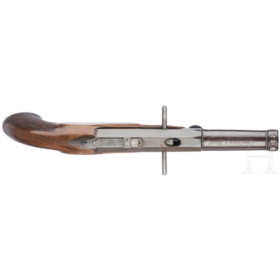 A Swiss parlour pistol by Bally in Lausanne, circa 1850