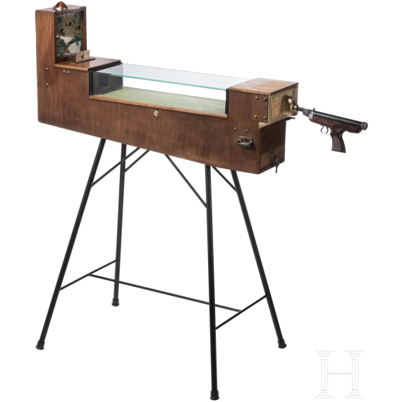 A portable German air pistol indoor shooting range, 2nd half of the 20th century