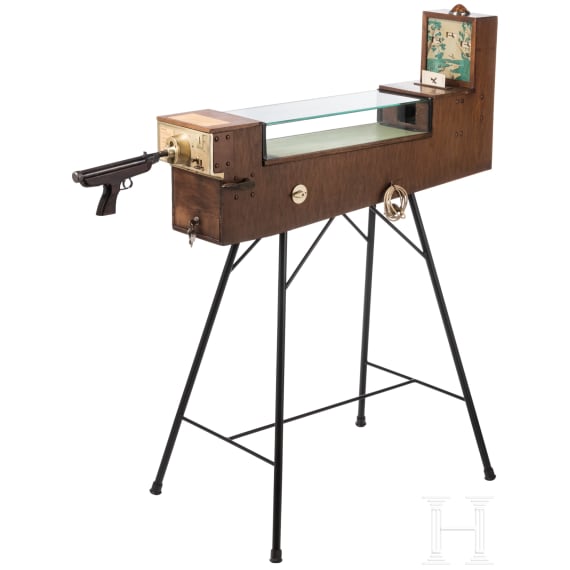 A portable German air pistol indoor shooting range, 2nd half of the 20th century