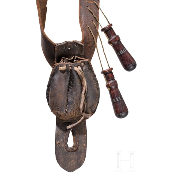 A German musketeer's bandelier, circa 1620
