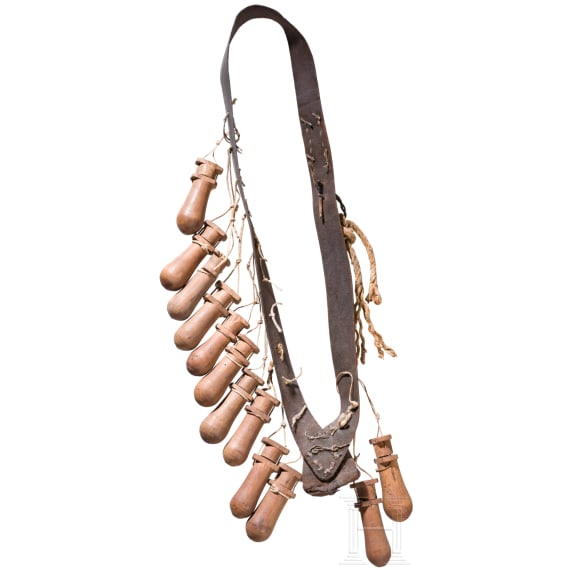 A German musketeer's bandolier, circa 1630