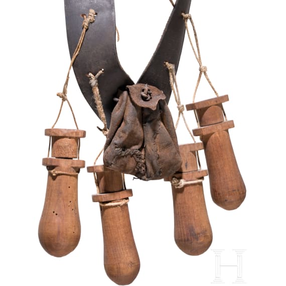 A German musketeer's bandolier, circa 1630