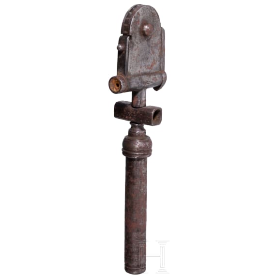 A German multifunction tool for wheellock guns including a powder tester, 17th century