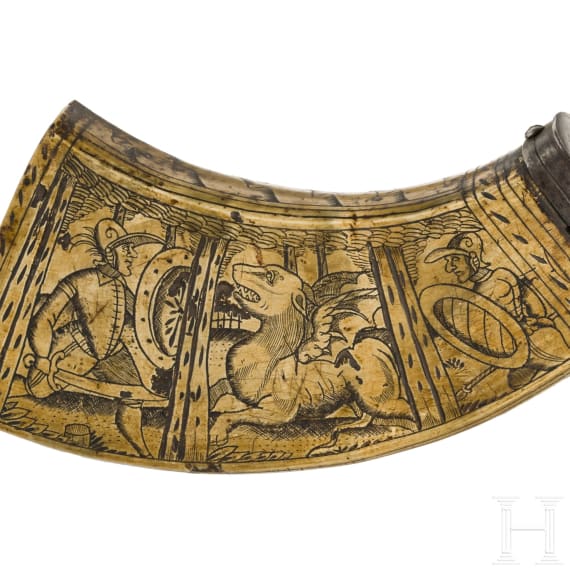 A powder flask for musketeers, Germany, ca. 1600