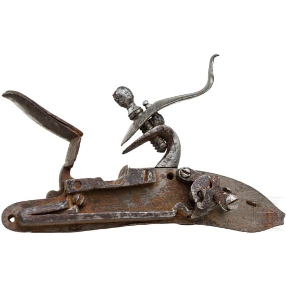 Military flintlock with W&uuml;rzburg coat of arms, Suhl around 1710
