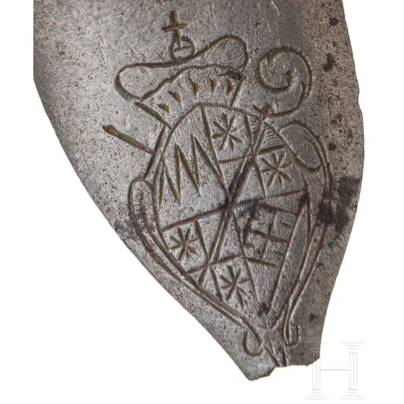 Military flintlock with W&uuml;rzburg coat of arms, Suhl around 1710
