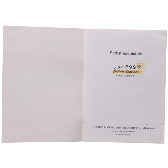 Heckler & Koch, preliminary manual for P9 S2 Police-Combat
