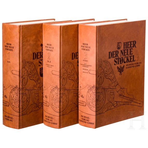 Encyclopedia on gun makers in 3 volumes, "Der neue St&ouml;ckel", 1978 - 1982