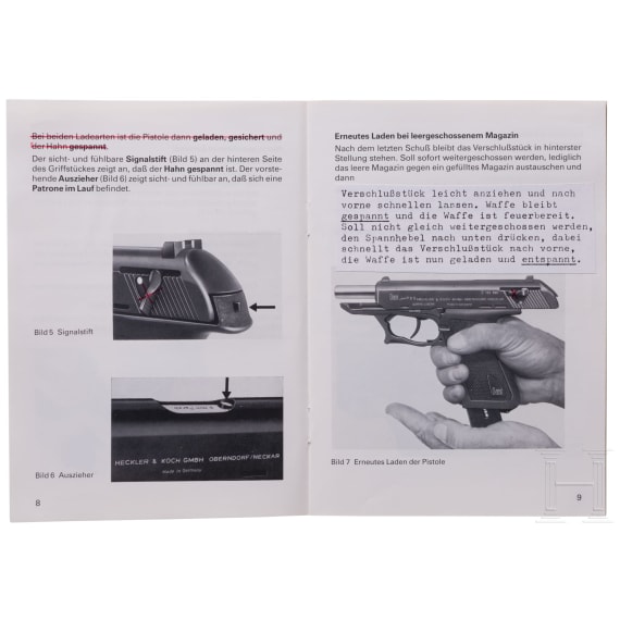 Heckler & Koch, preliminary manual for P9 S2 Police-Combat