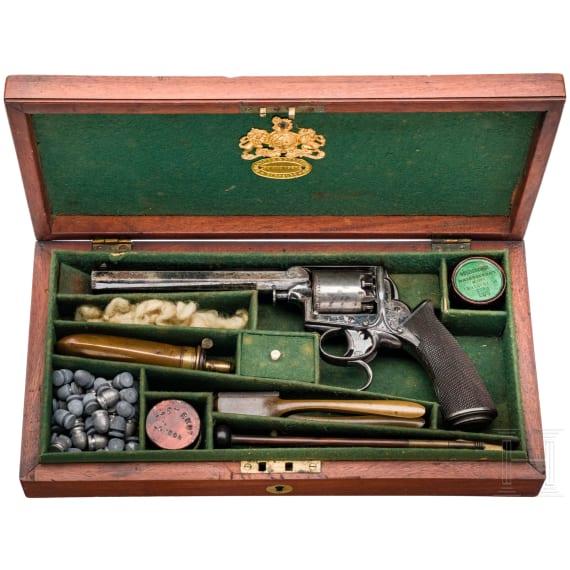 A Percussion Revolver Adams, System Tranter, in Case