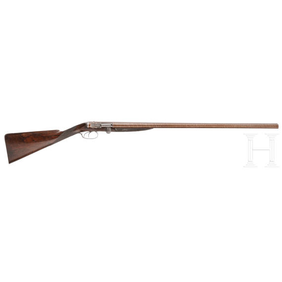 A double-barrelled firing needle shotgun, J. Needham & Co. in London, circa 1855