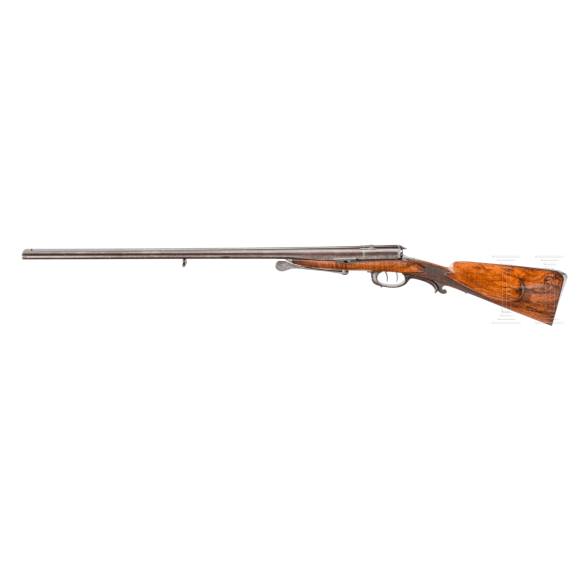 A double-barrelled firing needle shotgun with swivel action, Franz von Dreyse in S&ouml;mmerda (D), circa 1860