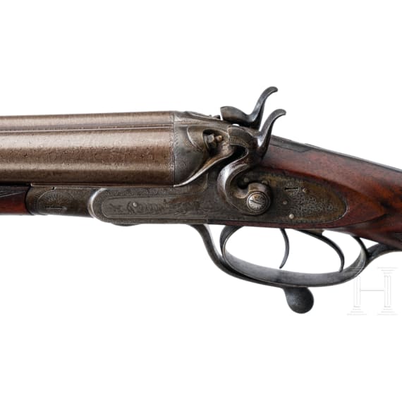 A side-by side shotgun by J. Purdey in London
