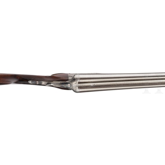A cased side-by-side shotgun by Charles Boswell
