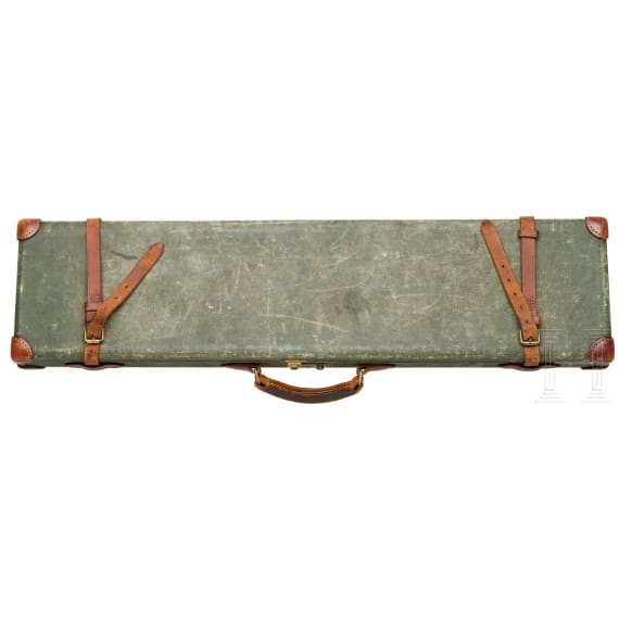 A cased side-by-side shotgun by Charles Boswell