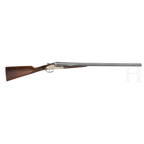A cased Gunmark Viscount side-by-side shotgun
