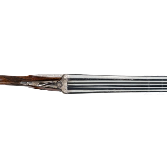 A cased Gunmark Viscount side-by-side shotgun